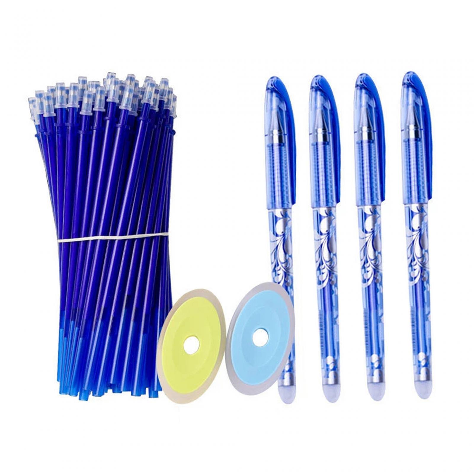 Bothyi - 50 Uds. Recargas De Bolígrafos Borrables, Papelería Para Niños, Suministros Escolares Para Negocios En El Hogar, Tinta Azul