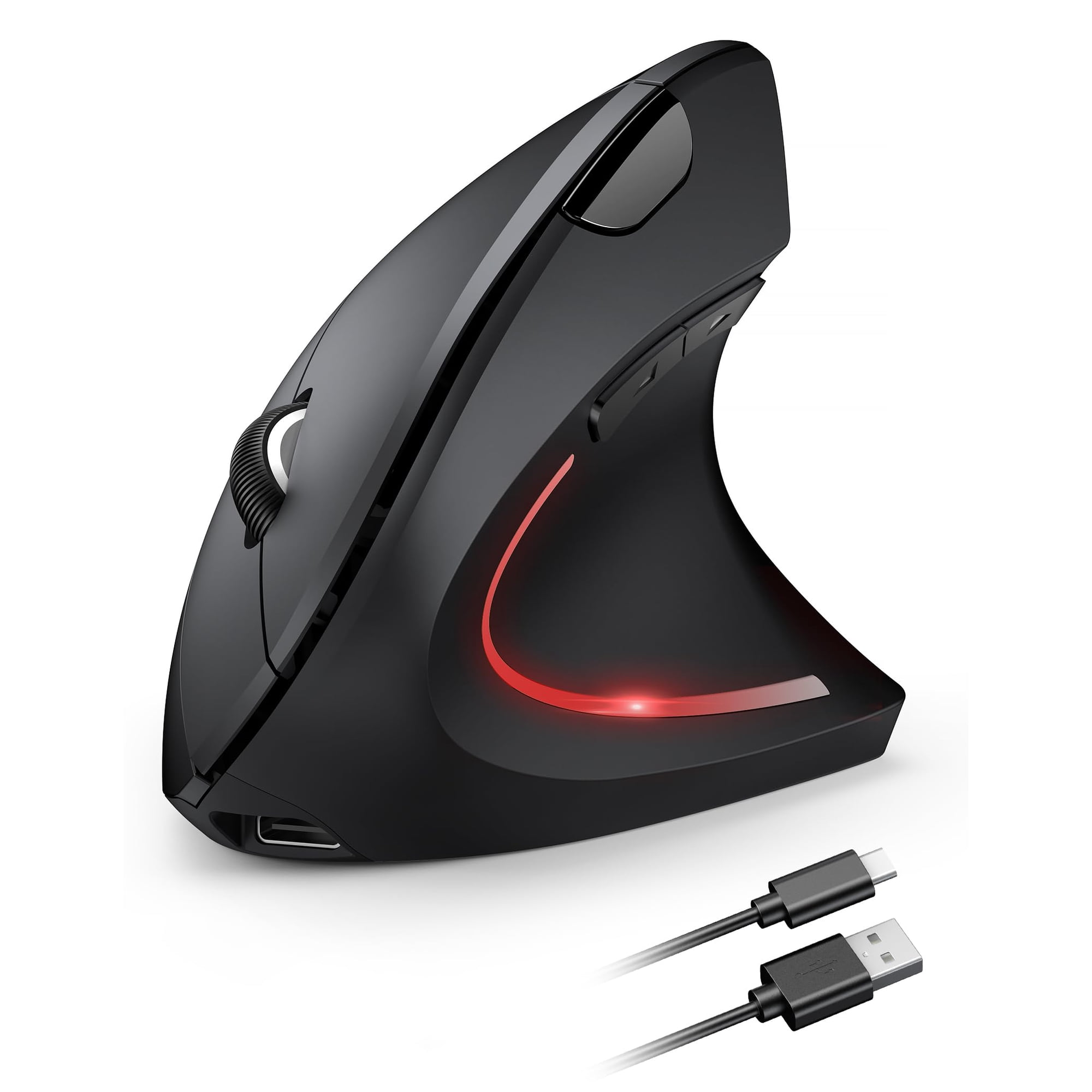 Mouse Inalámbrico Ergonómico Vertical Tecknet, 5 Dpi, 4800, Usb-a