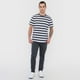 thumbnail image 4 of Polera Hombre Rayas Gris Corona, 4 of 5