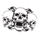 thumbnail image 4 of Pegatinas Para Capó De Coche Con Cabeza De Calavera, Calcomanía Gráfica Para Camiones, Barcos, Yates, Negro, 4 of 5