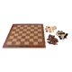 thumbnail image 2 of Juego de juego de viaje de madera 3 en 1 de damas de ajedrez y piezas de backgammon, 2 of 5