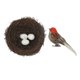 thumbnail image 1 of Naturaleza Artificial Con Huevos Jaula Decorativa Para Pájaros Para Bodas Naranja, 1 of 6