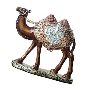 Magideal - Estatua De Camello, Decoración De Mesa, Obra De Arte Creativa, Escultura De Animal, Figura De Resina Para Estantería, Hogar, Sala De Estar, Dormitorio Izquierda