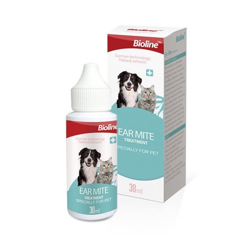 Bioline Aceite Para Ácaros Del Oído Perros Y Gatos 30Ml