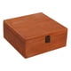 thumbnail image 4 of Caja De Almacenamiento De Madera Decoraciones Portátiles Para El Hogar Caja De Regalo Sin Terminar Caja De Baratija Marrón 23x23x10cm, 4 of 5