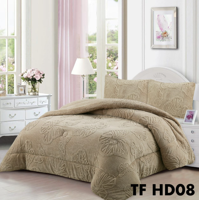 Tecnocasa - Cobertor De Invierno Sherpa Con Chiporro 2 Plazas Café Claro