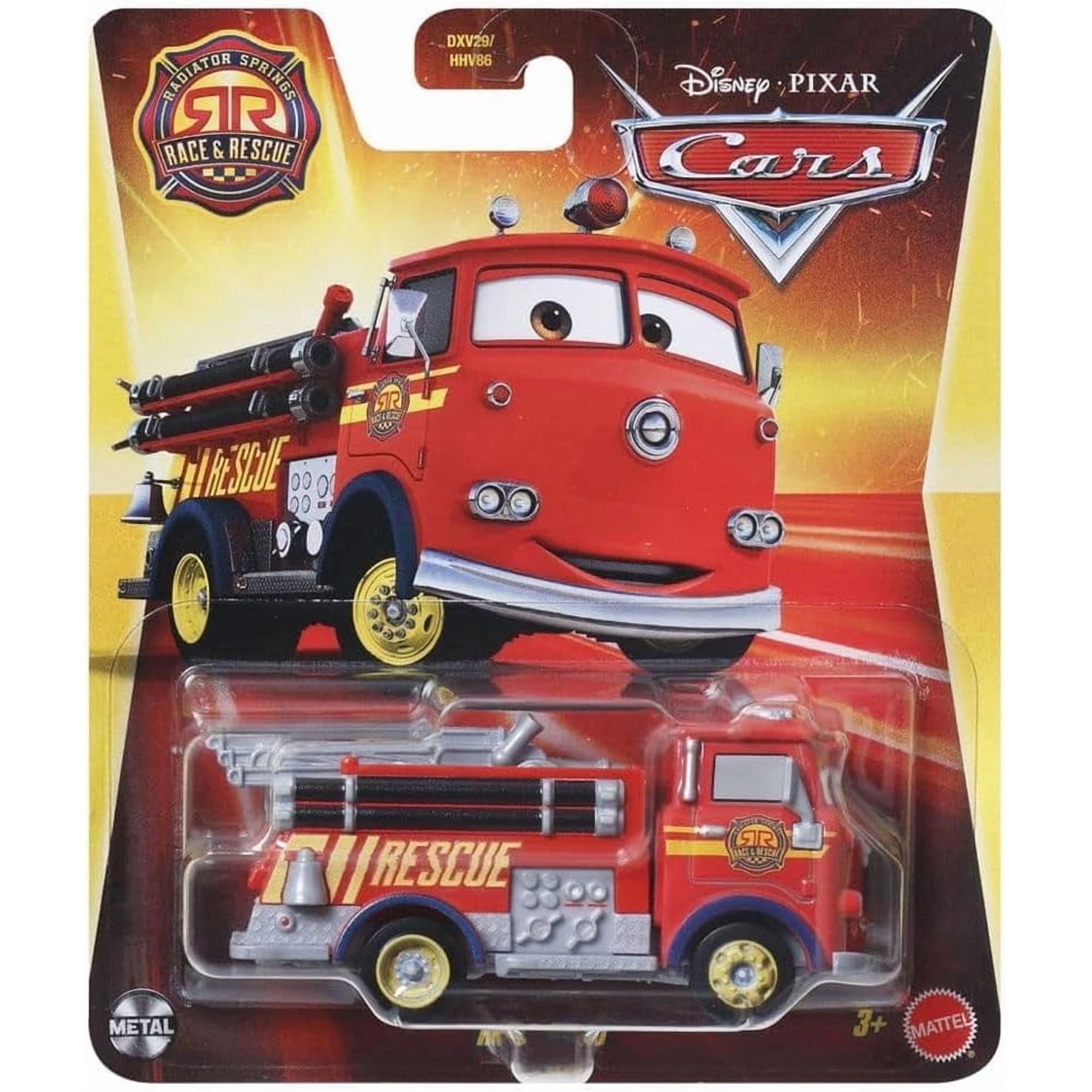 Auto De Juguete Mattel Cars Radiator Springs Camión De Bomberos 1:55