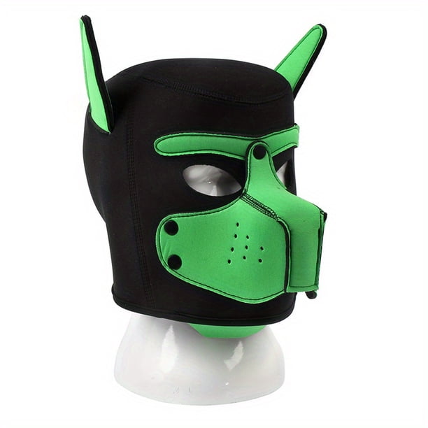 1pcs, BDSM Puppy Hood Dog Mask - Sexy Full Face Mask for Parties and Cosplay, Leather Open Mouth Hood Headgear for Men and Women - Enhance Your Sexual Experience