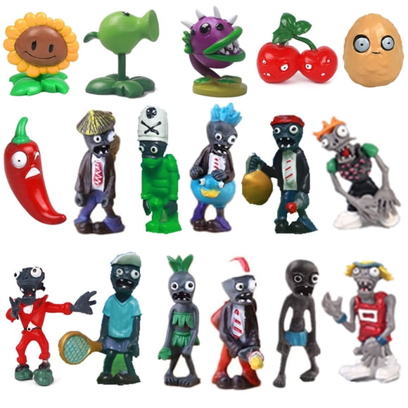 Set de 17 figuras de juguetes PVZ de Plants vs Zombies para niños y fanáticos