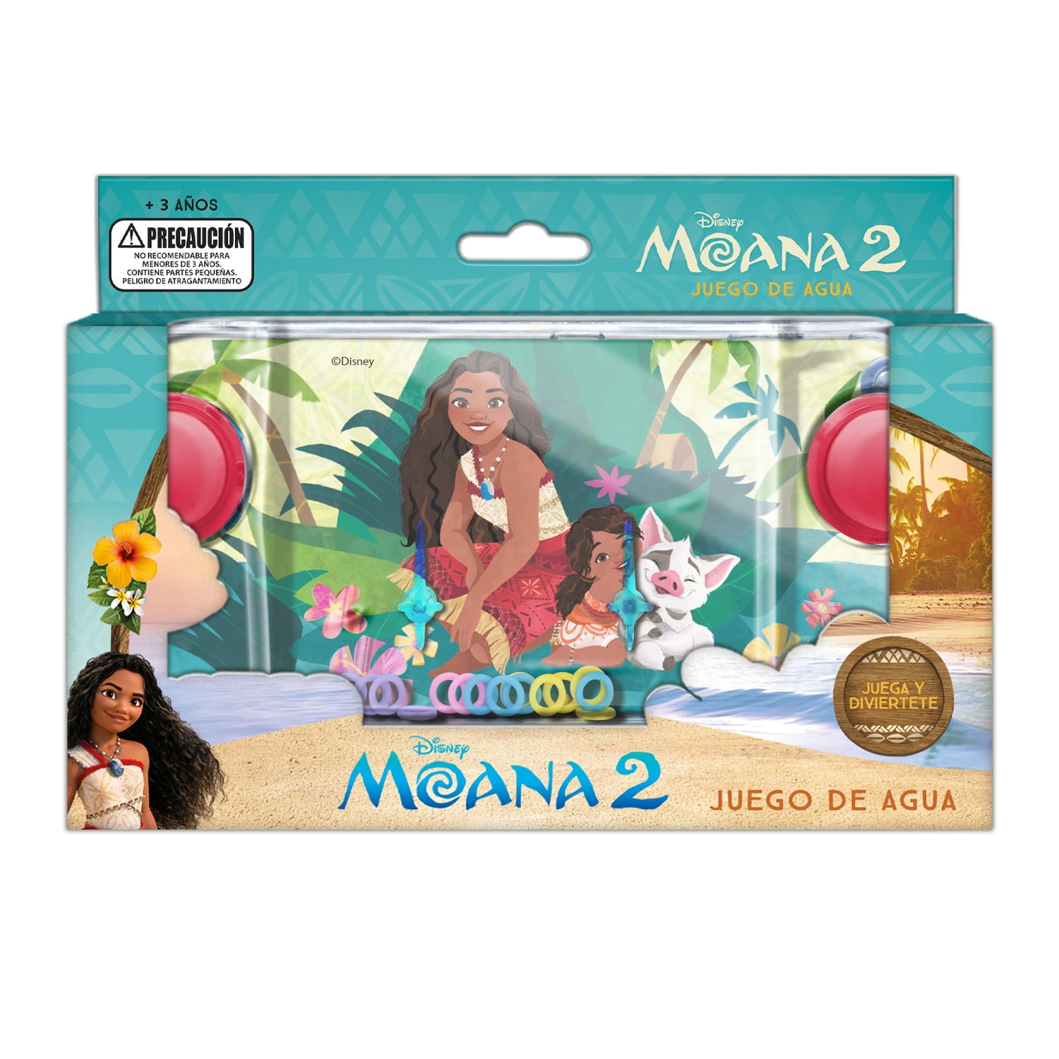 Juego De Agua Anillos Moana 2 Disney