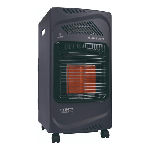 Sindelen - Estufa Gas Licuado 5Kg Con Turbo Calefactor Eléctrico Sr-5350Tng Negro