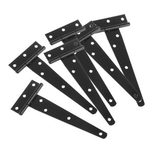 Magideal - Bisagra En T Resistente De 6 Piezas, Bisagra En T, Bisagra Con Correa En T, Bisagra De Cobertizo, Bisagra De Puerta, Bisagra De Granero, Bisagra De Ce 6 Pulgadas