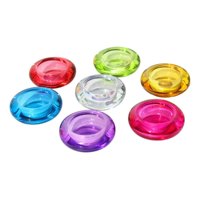 Genérico - Set 6 Portavelas Cristal Colores Vibrante Compacto Hogar Lau