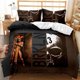 thumbnail image 1 of Skull Beauty Skeleton Print Quilt Duvet Cover Set Home Textiles3-Piece Bedding Set, 1 of 5