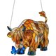 thumbnail image 1 of Atrapasol mariposa vaca highland 20cm estilo vitral colgante ventana animal granja atrapasol regalo amantes vacas, 1 of 5