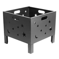 Importclick - Fogón Brasero Metálico Con Figuras 50X50X33 Cm