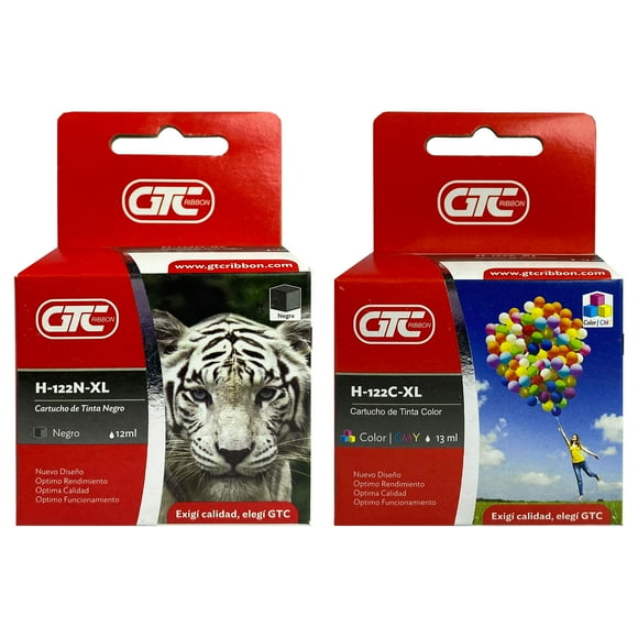 Pack 2 Cartuchos Para Hp 122xl H-122 Xl Negro Y Tricolor