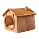 thumbnail image 3 of Nido para perros y gatos semicerrado para mascotas, cama nido para dormir para gatos de interior, casa cálida para perros, invierno, cálido, extraíble 45cmx40cmx45cm, 3 of 5