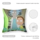 thumbnail image 5 of Rick y Morty: El Anime Fundas de almohada de terciopelo con tema, regalos de funda de almohada, decoración para el hogar, cojín de lanzar, regalo de cumpleaños para fans y parejas.61*61cm., 5 of 6