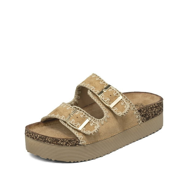 Sandalia Estilo Chala Casual Plataforma Mujer Weide QIU387