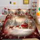 thumbnail image 2 of Christmas Eve Gifts Tree Santa Claus Teen Quilt Duvet Cover Set Pillowcase3-Piece Bedding Set, 2 of 5