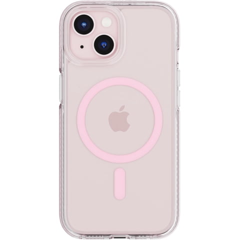 Funda Tech21 Evo Crystal Rosa Para Iphone 15 Con Magsafe