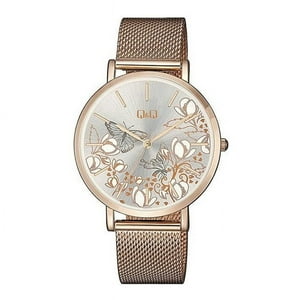 Reloj Análogo Dorado Q&Q Qa20J041Y