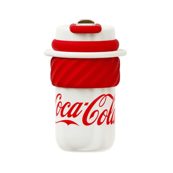 COCA COLA GERM Termo Ice Cream Termo Clásico Oficial 500ml Frío O Caliente Vaso Térmico Rojo