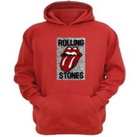 Genérico - Polerón Canguro The Rolling Stones Rojo Talla S Unisex