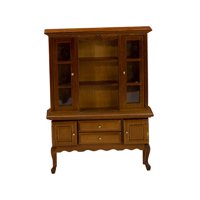 Bothyi - Librería En Miniatura Gabinete Simulación Escena De Vida Sala De Estar Decoración Para El Hogar Nogal