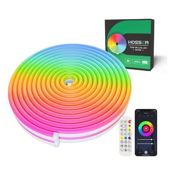 Tiras Luces Led Neon Hosser Cinta Led Rgb 5 Mt Flexible Tuya