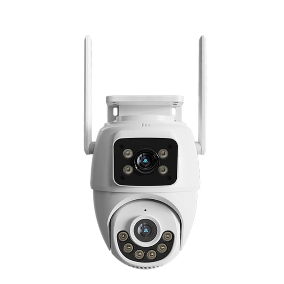 Cámara Wi-Fi exterior Nexxt PTZ doble lente + cámara fija RJ45