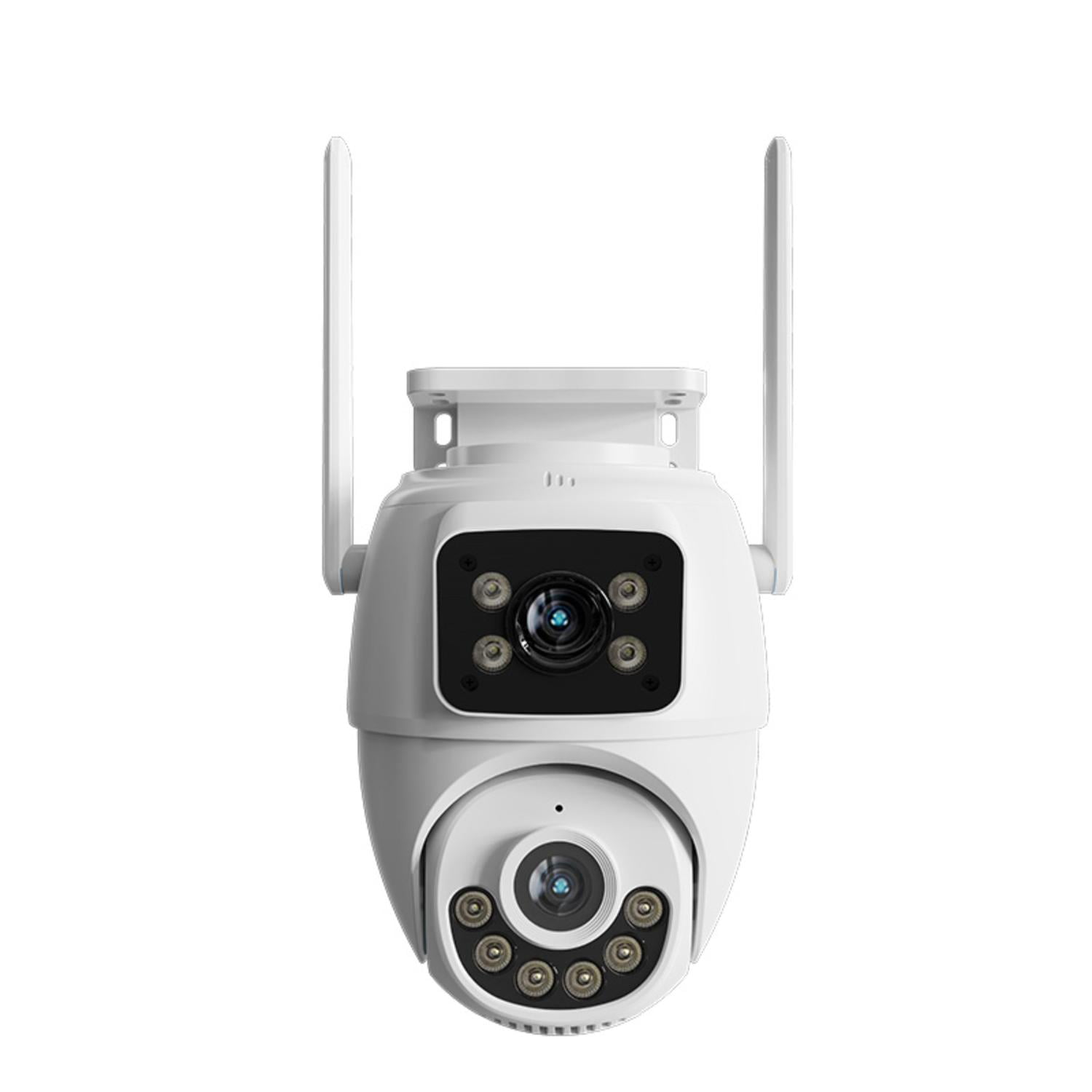 Nexxt Solutions - Cámara Wi-fi Exterior Nexxt Ptz Doble Lente + Cámara Fija Rj45