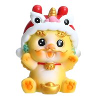 Magideal - Estatuilla De Dragón De Año Nuevo Chino, Estatua De Dragón Chino De Resina, Decoración Del Festival De Primavera Para Tablero De Coche, Estante De Gab Estilo A