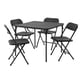 thumbnail image 2 of Juego de Terraza Plegable 4 Sillas Negro 86.4x86.4x71.2 Cm, 2 of 10