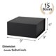 thumbnail image 2 of Caja de regalo MUMUPACK 23x23x10 cm, pack de 15, negra, magnética, 2 of 7
