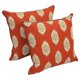 thumbnail image 1 of Agujas Pillow Blazing de 18 pulgadas con estampados exóticos rojos, 2 unidades, 1 of 1