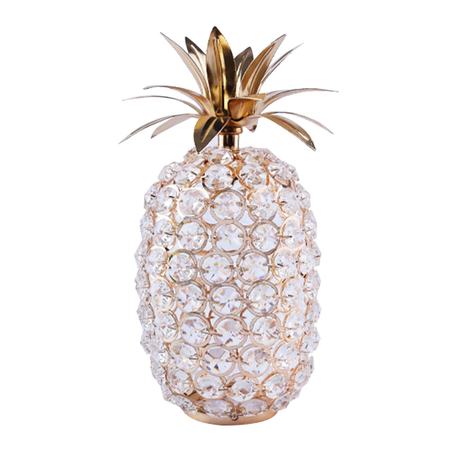 Bothyi - Figuritas De Piña De Cristal, Estatua De Fruta, Centros De Mesa, Cristal Octogonal