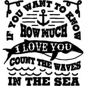 Rienda Libre Graphics - Decomural How Much I Love You Count The Waves Ws-46299