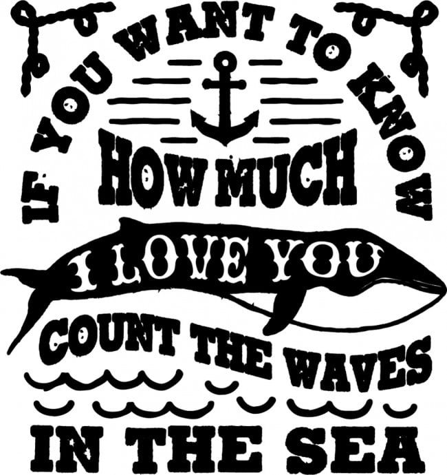 Rienda Libre Graphics - Decomural How Much I Love You Count The Waves Ws-46299