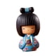 thumbnail image 2 of Mu?ecas Kokeshi, Pintura A Mano, Cultura Asiática Para Escritorio, Adorno, Regalo De Cumplea?os, Azul, 2 of 5
