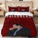 thumbnail image 1 of 3pcs Prisoner Mystery Poster Fingerprint Silhouette Atmosphere Digital Print Bedding Set, 1 of 1