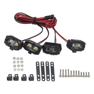 Bothyi - Foco Rc, Piezas De Repuesto, Luces Led Para Coche Wraith 1/8, 4 Uds. De Luz