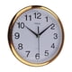 thumbnail image 5 of Reloj De Pared Moderno Relojes Silencioso Sin Tictac Inicio Sala De Estar Oficina Oro, 5 of 5