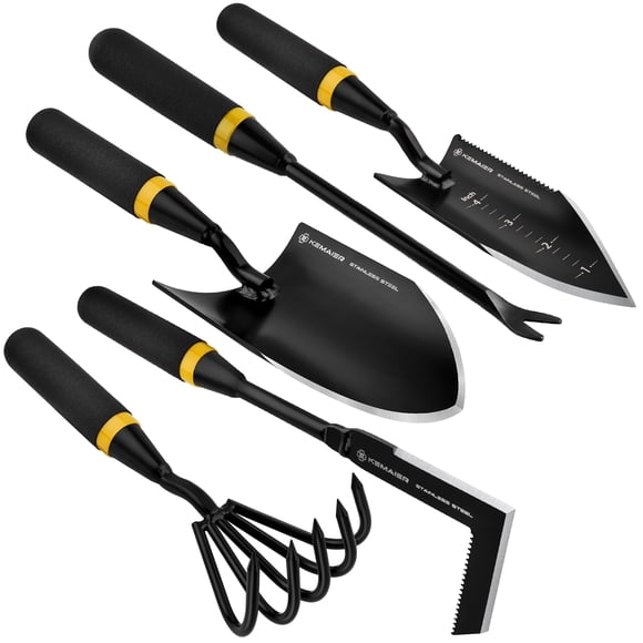 Set de herramientas de jardinería Kemaier de 5 piezas de acero inoxidable resistente