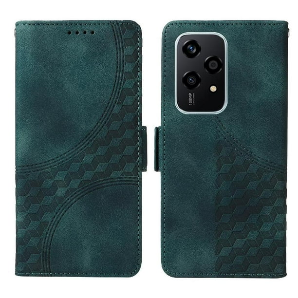 Carcasa FOXDOCK Honor 200 Lite 5G de cuero PU, diseño acolchado clásico, protección contra caídas y rayones