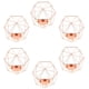 thumbnail image 5 of 6Pcs 3D Geometric Wedding Party Candelero Vela Tealight Holder Rose Gold, 5 of 6