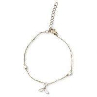 Tiana Joyas - Pulsera De Cola De Ballena Con Circones De Plata 925