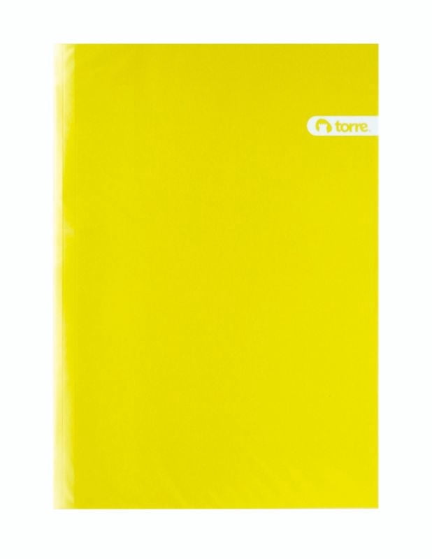 Carpeta Plastificada Amarilla Con Gusano Torre