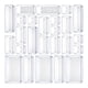 thumbnail image 1 of Divisores Organizadores De Cajones De Maquillaje Versátiles Transparentes Para Joyas Juego De 25, 1 of 5